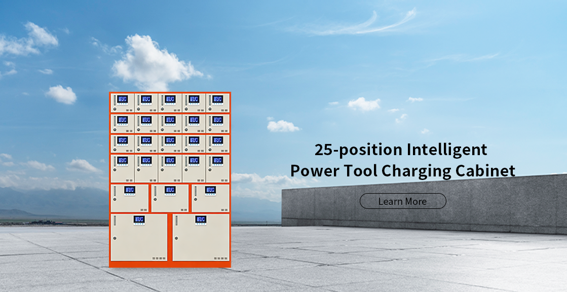 25-position Intelligent Power Tool Charging Cabinet